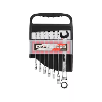 YATO Set chei combinate cu clichet 7 piese (10-19 mm) CrV