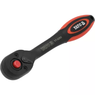   Coadă de antrenare cu clichet YATO 1/4" 144mm 72T Coadă îndoită CrV