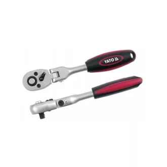   Arborele de antrenare cu clichet YATO 1/2" 290 mm 72T cu balamale ±90° arbore drept CrV
