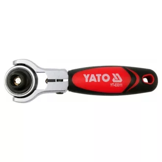   Arborele de antrenare cu clichet YATO 1/4" 72T 115 mm cap rotativ CrV