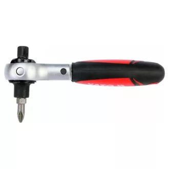   Arborele de antrenare cu clichet YATO 1/4" 72T 115 mm cap rotativ CrV