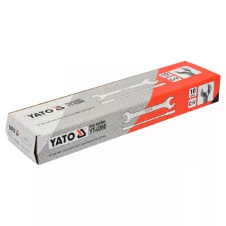 YATO Set chei cu furcă 10 piese 6-27 mm CrV