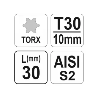 YATO Vârf bit T30 x 30 S2
