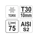 YATO Vârf de șurubelniță T30 x 75 S2
