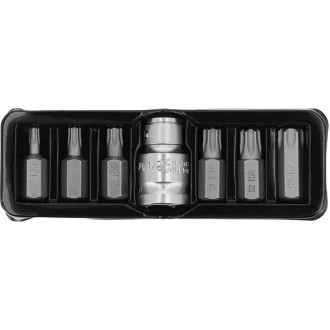 YATO Set de biți Torx 7 piese (1/2" T25-T50)