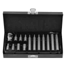 YATO Set de biți, 15 piese (hexagonal) H4-H12 1/2"