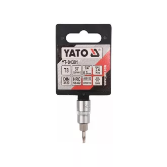 YATO Bit cheie tubulare Torx 1/4" T8 CrV