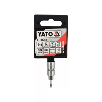 YATO Bit cheie tubulare Torx 1/4" T10 CrV