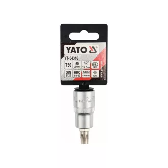 YATO Bit cheie tubulare Torx 1/2" T50 CrV