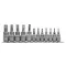 Set de prize YATO Bit 12 piese Torx 1/4", 3/8" CrV