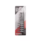 Set de prize YATO Bit 12 piese Torx 1/4", 3/8" CrV