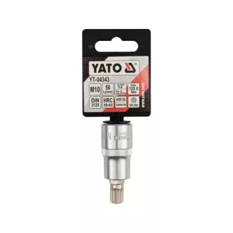 YATO Bit cheie tubular Spline 1/2" M10 CrV
