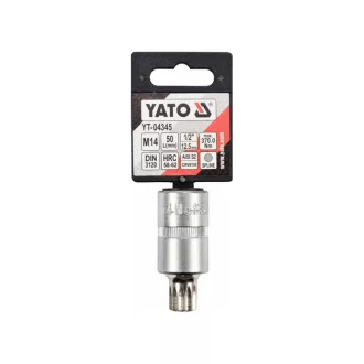 YATO Bit cheie tub Spline 1/2" M14 CrV