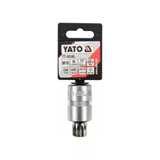 YATO Bit cheie tubular Spline 1/2" M16 CrV