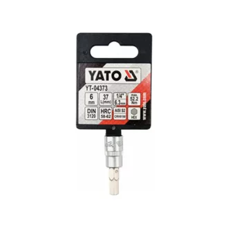 YATO Bit cheie Allen 1/4" 6 mm CrV