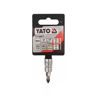 YATO Bit cheie tubular Phillips 1/4" PH1 CrV