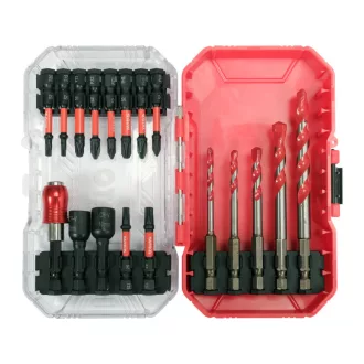 YATO Set de vârfuri de impact și burghie 18 piese