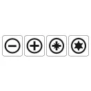 YATO Set biți și prize 34 piese 1/4" S2