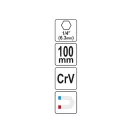 YATO Suport cu balamale 100 mm 1/4" magnetic CrV