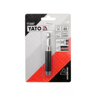   Suport biți YATO 80 mm 1/4" magnetic (cu capac flexibil)