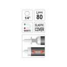 Suport biți YATO 80 mm 1/4" magnetic (cu capac flexibil)