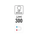 YATO Suport bit 300 mm 1/4" magnetic