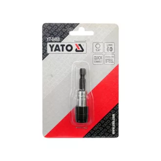 YATO Suport biți 60 mm 1/4" cu eliberare rapidă inox