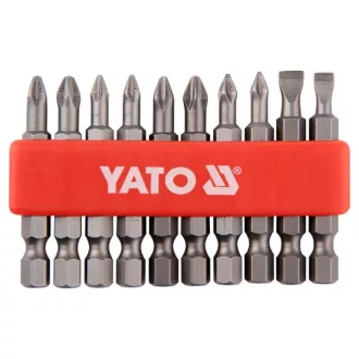 Set vârfuri YATO 10 bucăți 50 mm (5-6 mm-PH1-PH2-PZ1-PZ2)