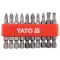 Set vârfuri YATO 10 bucăți 50 mm (5-6 mm-PH1-PH2-PZ1-PZ2)