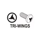 Vârf YATO Tri-Wing TW0 + TW1 x 100 mm (2 buc)