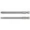 Vârf YATO Tri-Wing NR2 + NR4 x 100 mm (2 buc)