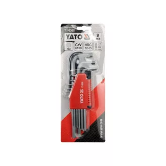 Set chei hexagonale YATO 9 piese 1,5-10 mm CrV