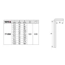 Set chei hexagonale YATO 10 piese 2,0-12 mm CrV