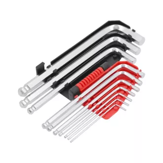 Set chei hexagonale YATO 10 piese 2,0-12 mm CrV