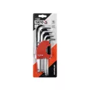 Set chei hexagonale YATO 10 piese 2,0-12 mm CrV
