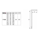 Set chei hexagonale YATO 10 piese 2,0-12 mm CrV