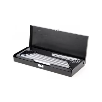   YATO Set chei hexagonale lungi 10 piese 3-17 mm, in caseta CrV