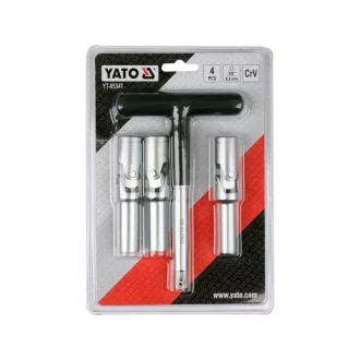 YATO Set chei pentru bujii 4 piese 8-12 mm