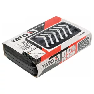   YATO Set chei tubulare 6 piese 8 / 9 / 10 / 12 / 14 / 16 mm 3/8" CrV