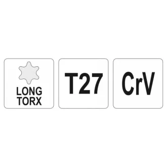 Cheie Torx YATO T27 lungă