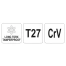 YATO Cheie Torx lunga T27 CrV