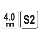 Cheie hexagonală YATO 4,0 mm / 13 x 140 mm S2
