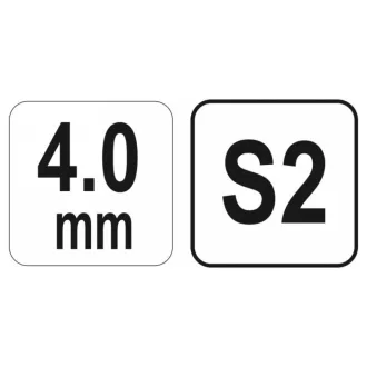 Cheie hexagonală YATO 4,0 mm / 13 x 140 mm S2