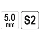Cheie hexagonală YATO 5,0 mm / 17 x 140 mm S2