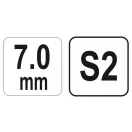 Cheie YATO Allen 7,0 mm CrV