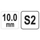 Cheie hexagonală YATO 10 mm / 22 x 200 mm S2