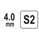 YATO Cheie hexagonală cu cap bilă 4,0 mm / 13 x 140 mm S2