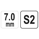 YATO Cheie hexagonală cu cap bilă 7,0 mm / 17 x 170 mm S2