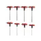 YATO Set chei Allen T cu cap sferic 8 piese 2,5-10 mm S2