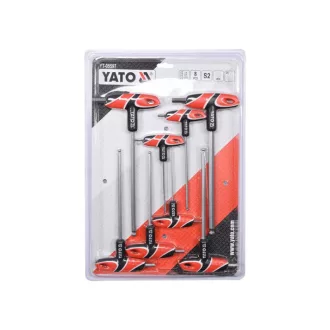 YATO Set chei Allen T cu cap sferic 8 piese 2,5-10 mm S2